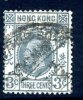 Hong Kong George V 1921 3c Grey, Used - Usati