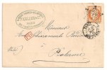 Etat - Lettre - SEINE - PARIS - Etoile N°4/N°38 - + Càd T.17 + "PD" Rouge - 1875 - SUP - 1870 Beleg Van Parijs
