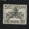 VATICANO 1954 SEGNATASSE TRIREGNO 50 LIRE USATO - Postage Due