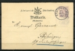 Germany/Wurttemberg 1882 Postal Stationary Card(reply( Sent  From Stuugart - Postwaardestukken