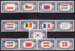 US #909-21 Mint Never Hinged Overrun Countries Set From 1943-44 - Ungebraucht