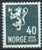 Norway 1937 Lion 40 Ore Grey Mint No Gum  SG 292 - Nuovi