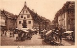 67 OBERNAI - Place De La République Un Jour De Marché - Obernai