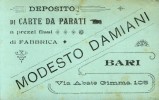 DAMIANI CARTE DA PARATI   BARI COMMERCIO   VIAGGIATA  COME DA FOTO FORMATO PICCOLO PICCOLI FORI DI ARCHIVIO - Händler