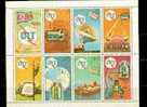 North Korea Stamps Sheet 1976 100th Anni Of 1st Telephone Communication UIT Space Map Astronomy - Astronomie