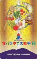 Télécarte JAPON / 410-18834 - POISSON Lait Fromage Pomme Fraise Champignon - FISH MUSHROOM JAPAN Free Phonecard - Alimentation