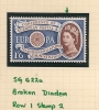 UK - Variety  SG 622a  Broken Diadem (Row 1 Stamp 2) - MLH -  Spec. Cat. Volume 3 - Page 217 - Variedades, Errores & Curiosidades