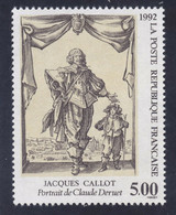 France 1992  MiNr. 2906 Frankreich  Art  Engraving Jacques Callot , Painter Claude Deruet  1v MNH** 2,50 € - Engravings