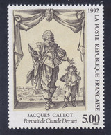 France 1992  MiNr. 2906 Frankreich  Art  Engraving Jacques Callot , Painter Claude Deruet  1v MNH** 2,50 € - Grabados