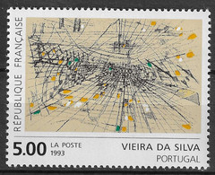 France 1993 MiNr. 2999 Frankreich Contemporary Arts Engravings  Maria-Elena Vieira Da Silva 1v MNH** 2,20 € - Gravuren