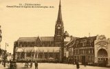 CPA 59 TOURCOING GRAND PLACE ET EGLISE ST CHRISTOPHE - Tourcoing
