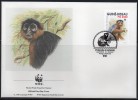 WWF - 1992 - Guinée-Bissau - Colobe Bai D'Afrique Occidentale - FDC 1 Carte + 1 Lettre - Other & Unclassified