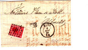 N°20 Los Pts 141/GAND 2 DEC 68 S/LAC V.UTRECHT(P-B).DOUBLE PORT PREFERENTIEL(40c).SUP. - 1865-1866 Linksprofil