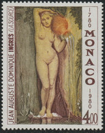 Monaco 1980 Art Painting  Jean Auguste Dominique Ingres 1v MNH** 6,00 € - Nudes