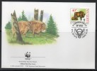 WWF - 1996 - Lituanie - Bison D'Europe - FDC 1 Carte + 1 Lettre - Other & Unclassified
