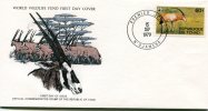 Republique Du Tchad 1979. Oryx Dammah. Algazel. Sabelantilope.Oryx Algazelle.Scimitar Oryx.FDC WWF Fauna. Good! - Selvaggina