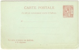 REF LSAU4 - ENTIER POSTAL DE MONACO - PRINCE ALBERT I° - C. POST. AVEC REPONSE PAYEE 10c ROSE CARMIN  CARTON VERT NEUVE - Entiers Postaux