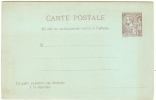 REF LSAU4 - ENTIER POSTAL DE MONACO - PRINCE ALBERT I° - C. POST. AVEC REPONSE PAYEE 10c BRUN CARTON VERT NEUVE - Entiers Postaux