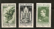 VATICAN 1936 N 72 / 74 Neuf Avec Charniere Gomme Altérée Dans L état - Used Stamps