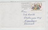 Austria Cover Sent To Denmark 11-12-1974 FLOWERS On The Stamp - Briefe U. Dokumente