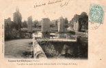 86 Lussac Les Chateaux Les Piles Du Pont De L'Ancien Chateau Feodal Animée Attelage - Lussac Les Chateaux