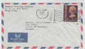 Hong Kong Air Mail Cover Sent To Sweden 18-4-1975 - Lettres & Documents