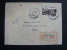 FRANCE N°843 50F MONT GERBIER DE JONC SEUL SUR LETTRE AU TARIF LETTRE RECOMMANDEE PARIS VIII RUE DE LA BOETIE 24/101950 - Briefe U. Dokumente