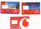 OLANDA (NETHERLANDS) - VODAFONE / IZI (GSM SIM)   -  LOT OF 3 DIFFERENT        -  USED WITHOUT CHIP  -  RIF. 4993 - [3] Sim Cards, Prepaid & Refills