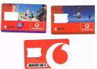 OLANDA (NETHERLANDS) - VODAFONE / IZI (GSM SIM)   -  LOT OF 3 DIFFERENT        -  USED WITHOUT CHIP  -  RIF. 4993 - [3] Tarjetas Móvil, Prepagadas Y Recargos