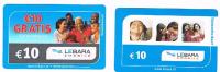 OLANDA (NETHERLANDS) - LEBARA MOBILE  (GSM RECHARGE)   - LOT OF 2 DIFFERENT         -  USED  -  RIF. 4983 - [3] Sim Cards, Prepaid & Refills