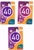 OLANDA (NETHERLANDS) - LIBERTEL / VODAFONE  (GSM RECHARGE)   -  IZI, LOT OF 3 DIFFERENT: BUTTERFLIES - USED - RIF.4985 - Schede GSM, Prepagate E Ricariche