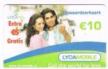 OLANDA (NETHERLANDS) -  LYCAMOBILE (GSM RECHARGE)   -  COUPLE EXP. 1.10         -  USED -  RIF. 4965 - [3] Sim Cards, Prepaid & Refills