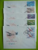 USSR Russia 1983 Planes Avia  Set Of 5 FDC - FDC
