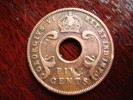 BRITISH EAST AFRICA USED FIVE CENT COIN BRONZE Of 1942 - Colonia Britannica