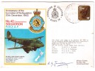 New Zealand Air Force Militaria Cover 1978, Autograph / Signature Of Capt. Jannesen, Globe, Bird, Map, - Covers & Documents