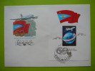 USSR Russia 1983 Planes Flag S/s FDC - FDC