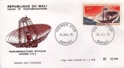 Mali FDC 1970 Télécommunications Spatiales : ANTENNE P.B.2. - Afrika