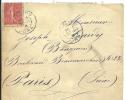 CARTA 1906  SALINS  JURA - Briefe U. Dokumente