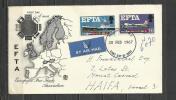 UNITED KINGDOM 1967 - EFTA - FDC - ADDRESSED - 1952-1971 Em. Prédécimales