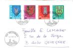 Suisse : Lettre Avec La Série Pro Juventute 1981 Complète. - Cartas