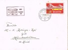 Carta BERN (Suiza) 1954.  Automobil Poste Bureau. Label - Lettres & Documents