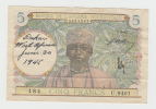 French West Africa 5 Francs 1942 VF++ CRISP Banknote P 25 - Sonstige – Afrika