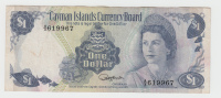 CAYMAN ISLANDS 1 Dollar 1974 VF P 5a 5 A (A/4) - Islas Caimán