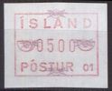 ISLAND 1983 Mi-Nr. ATM 1 Automatenmarke ** MNH - Affrancature Meccaniche/Frama
