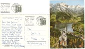AK 2141 Königsschlösser Neuschwanstein Und Hohenschwangau Mit Alpsee Und Tiroler Bergen 11. 8. 65.--8 8962 PFRONTEN 1 Ma - Pfronten