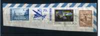 - ARGENTINE . AFFRANCHISSEMENT COMPOSE POSTE AERIENNE SUR FRAGMENT DE 1974 - Airmail