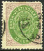 Danish West Indies #11 Used 12c Red Lilac & Yellow Green From 1877 - Denmark (West Indies)