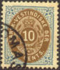 Danish West Indies #20 Used 10c Blue & Brown From 1901 - Denmark (West Indies)