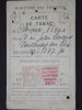 CARTE De TABAC - Délivrée à M. , Fontenay-aux-Roses - Ministère Des Finances - Novembre 1946 - Bon état - A Voir ! - Documents