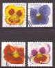 Zweden 2010 Mi Nr 2759 - 2762,  Violen, Violins, Flowers - Used Stamps